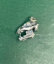 Load image into Gallery viewer, Sterling silver vampire bat, Tiny sterling charm.  Add on for your wax seal totem necklace.