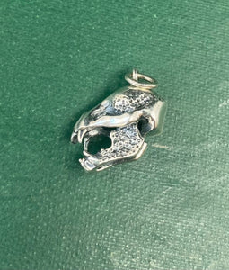 Sterling silver vampire bat, Tiny sterling charm.  Add on for your wax seal totem necklace.