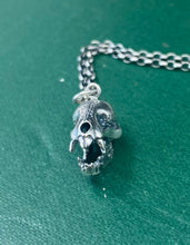 Load image into Gallery viewer, Sterling silver vampire bat, Tiny sterling charm.  Add on for your wax seal totem necklace.