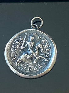 Braveheart… Robert the Bruce antique wax letter seal.  Large medallion, Be as fierce as a lion.