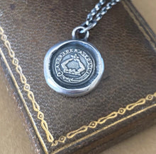 Load image into Gallery viewer, Ad sidera tolli…… to the stars. Antique wax letter seal. Reach for the stars. Solid sterling silver handmade pendant.