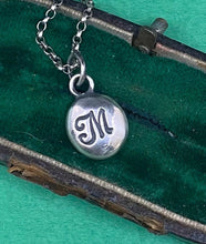 Load image into Gallery viewer, Initial add on…. Sterling silver letter. Handmade initial M charm.