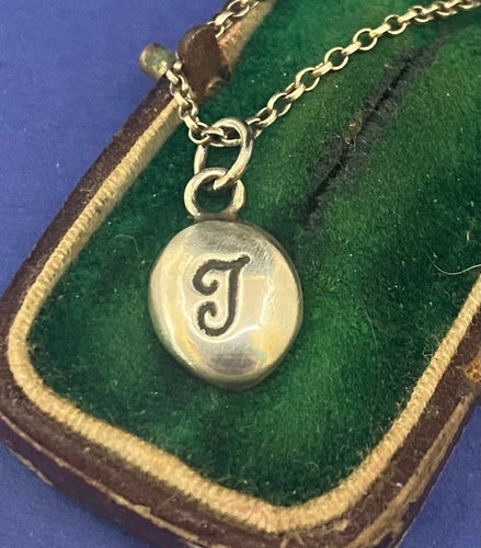 Initial add on…. Sterling silver letter. Handmade initial I charm.