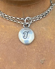 Load image into Gallery viewer, Initial add on…. Sterling silver letter. Handmade initial I charm.