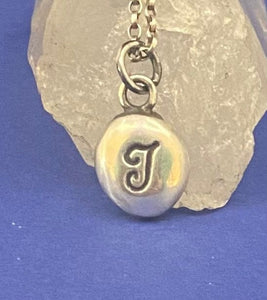 Initial add on…. Sterling silver letter. Handmade initial I charm.