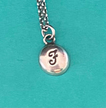 Load image into Gallery viewer, Initial add on…. Sterling silver letter. Handmade initial J charm.