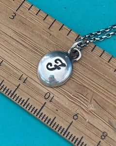 Initial add on…. Sterling silver letter. Handmade F initial charm.