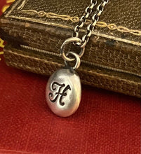 Load image into Gallery viewer, Initial add on…. Sterling silver letter. Handmade initial H charm.