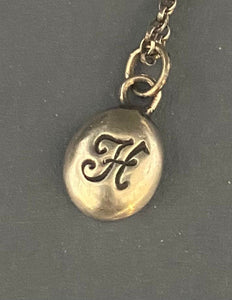 Initial add on…. Sterling silver letter. Handmade initial H charm.
