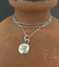 Load image into Gallery viewer, Initial add on…. Sterling silver letter. Handmade initial H charm.