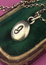 Load image into Gallery viewer, Initial add on…. Sterling silver letter. Handmade initial charm. Initial G necklace.
