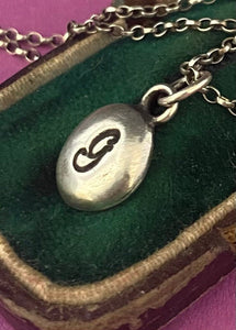 Initial add on…. Sterling silver letter. Handmade initial charm. Initial G necklace.