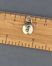 Load image into Gallery viewer, Initial add on…. Sterling silver letter. Handmade initial charm. Initial G necklace.
