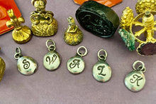 Load image into Gallery viewer, Initial add on…. Sterling silver letter. Handmade initial E charm. Initial E necklace.