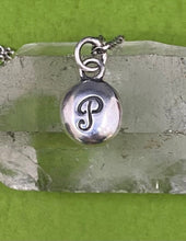 Load image into Gallery viewer, Initial add on…. Sterling silver letter. Handmade initial P charm.