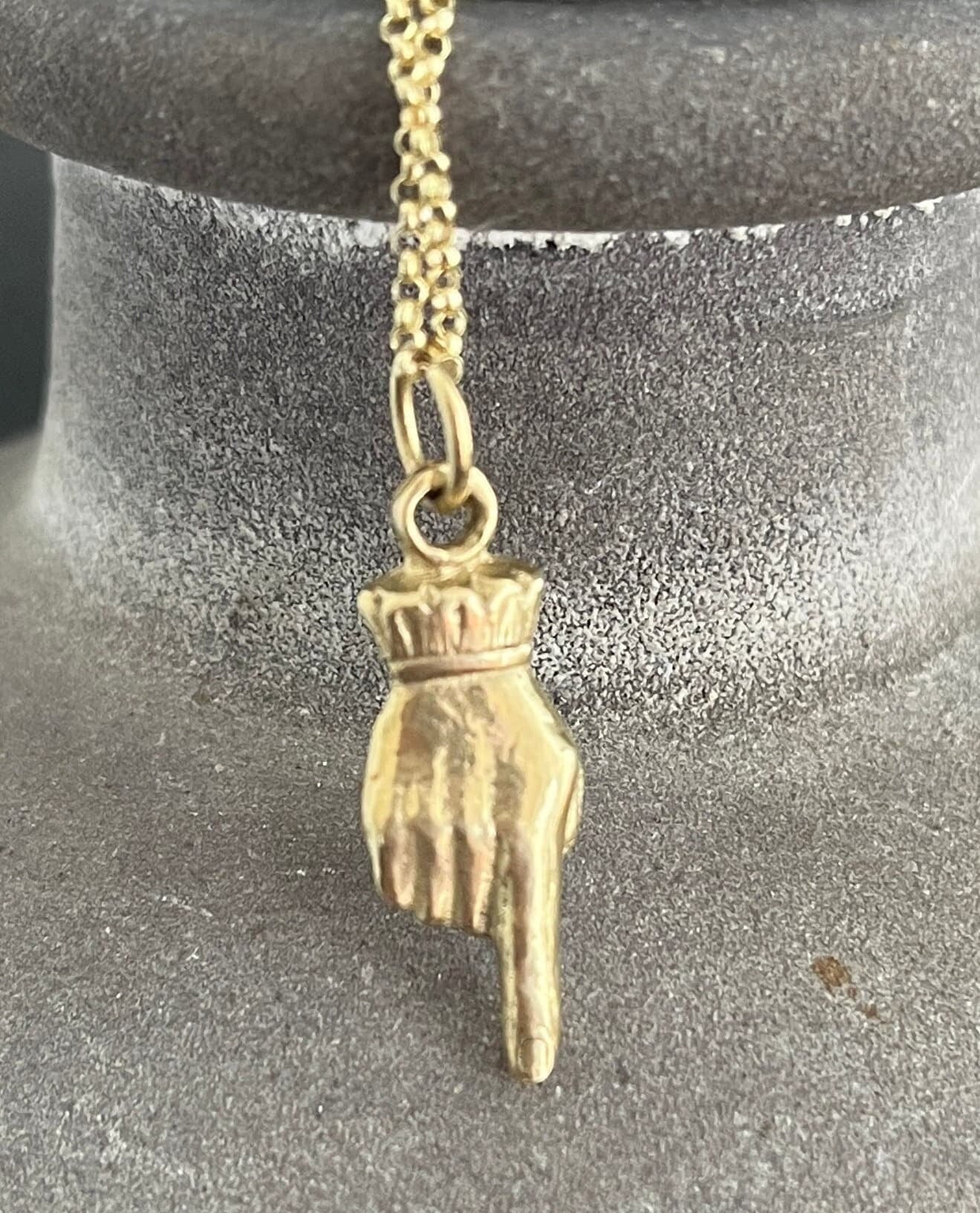 Gold clearance hand locket