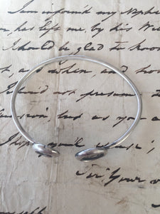 double cuff.... Eloquence and knowledge. Sterling silver.  Unisex, different sizes