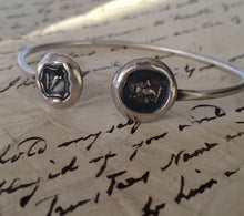 Load image into Gallery viewer, double cuff.... Eloquence and knowledge. Sterling silver.  Unisex, different sizes